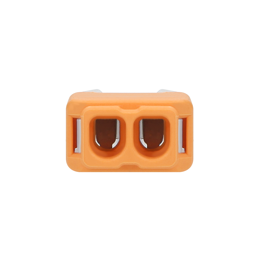 Installation push-in connector for 2 cables (rigid cable 0.75-2.5mm2), IEC 300V/24A, blister pack 10 pcs.