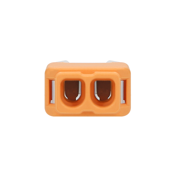 2-wire push-in splicing connector for wire 0.75-2.5mm2; IEC 300V/24A; 100pcs