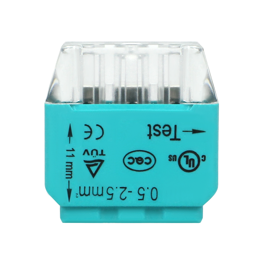 Złączka instalacyjna wciskana 3-przewodowa; na drut 0,75-2,5mm²; IEC 300V/24A; 10 szt.