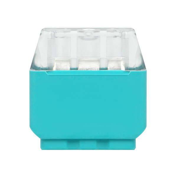 3-wire push-in splicing connector for wire 0.75-2.5mm2; IEC 300V/24A; 100pcs