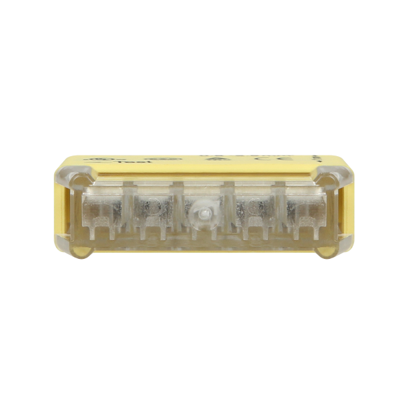 Złączka instalacyjna wciskana 5-przewodowa; na drut 0,75-2,5mm²; IEC 300V/24A 50 szt. Złączka instalacyjna wciskana 5-przewodowa; na drut 0,75-2,5mm²; IEC 300V/24A 50 szt.