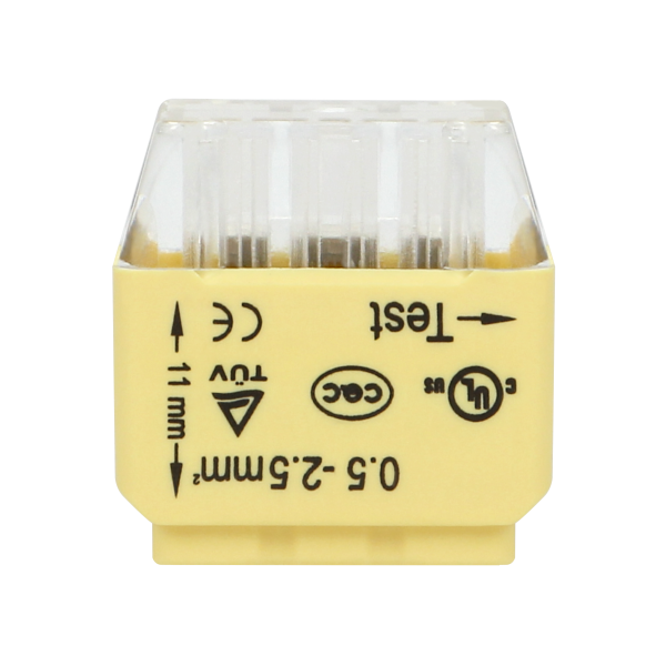 Złączka instalacyjna wciskana 6-przewodowa; dwurzędowa; na drut 0,75-2,5mm²; IEC 300V/24A 50 szt.