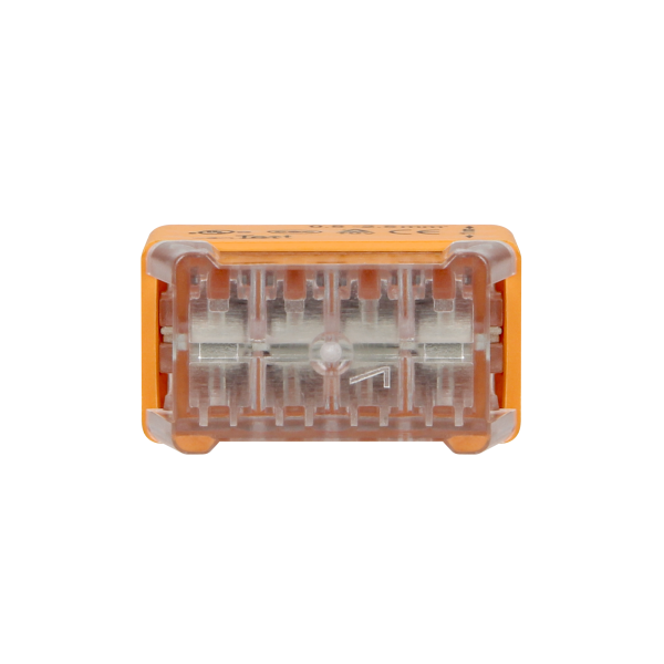 Installation push-in connector for 8 cables (rigid cable 0.75-2.5mm2), IEC 300V/24A, blister pack 8 pcs.