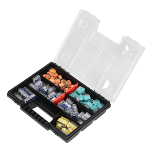APARTMENT PREMIUM - set of 109pcs of installation push-in (30x2, 30x3, 12x5) and clamp connectors (20x2, 12x3, 5x5) in a box.