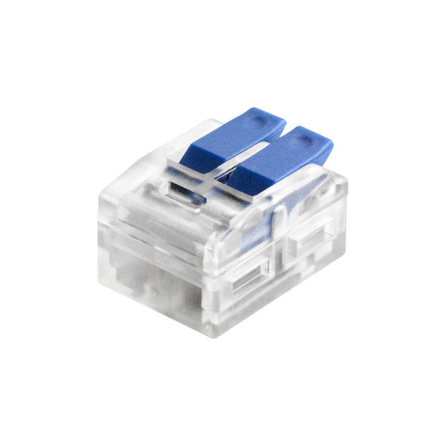 2-wire clamp splicing connector; for wire 0.75-4mm²; IEC 450V/32A, 10 pcs.