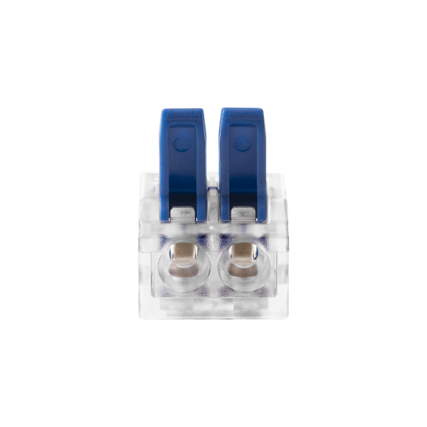 2-wire clamp splicing connector; for wire 0.75-4mm²; IEC 450V/32A, blister pack 10 pcs.