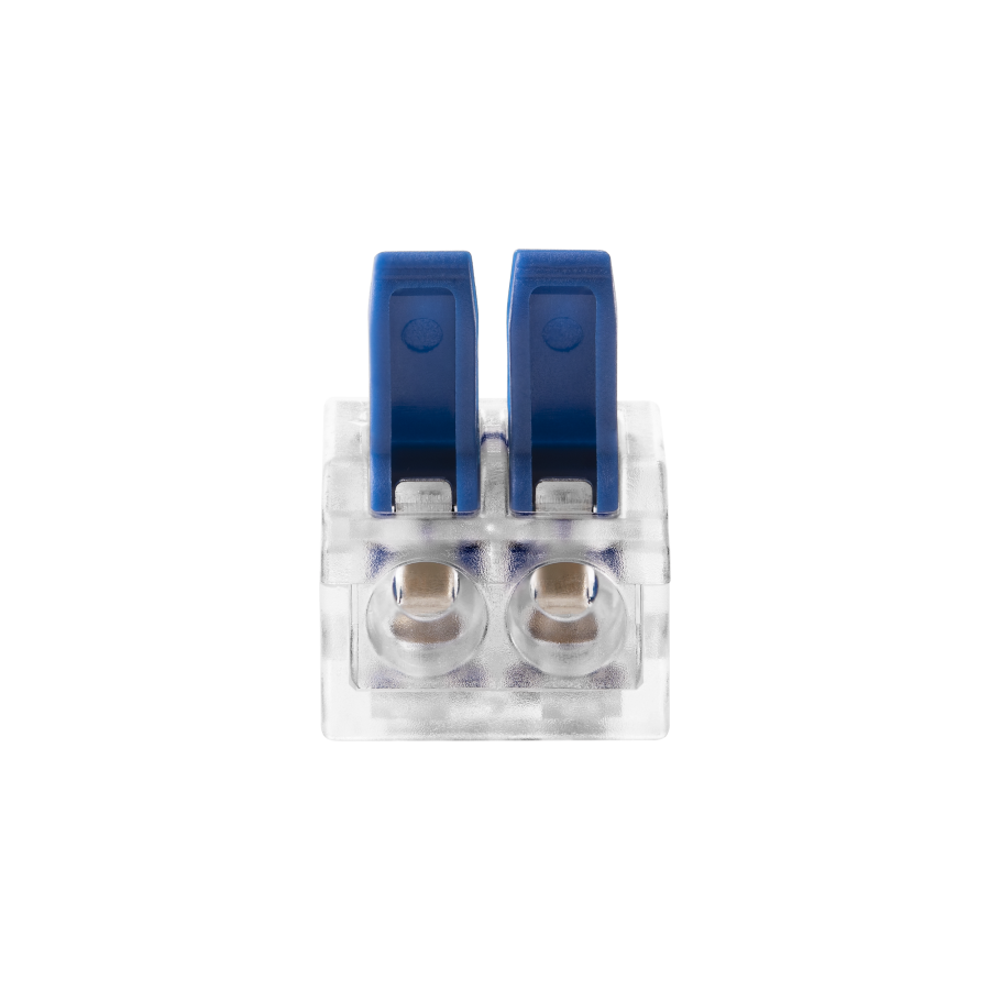2-wire clamp splicing connector; for wire 0.75-4mm²; IEC 450V/32A, 100 pcs.