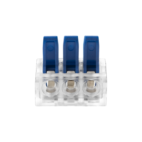 3-wire clamp splicing connector; for wire 0.75-4mm²; IEC 450V/32A, 10 pcs.