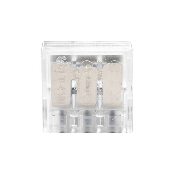 3-wire clamp splicing connector; for wire 0.75-4mm²; IEC 450V/32A, 100 pcs.