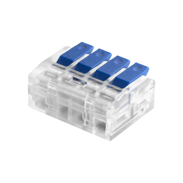 Złączka instalacyjna zaciskowa 4-przewodowa; na dowolny przewód 0,75-4mm²; IEC 450V/32A;Blister 4 szt.