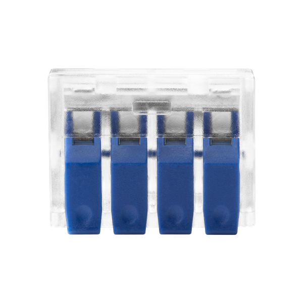 Złączka instalacyjna zaciskowa 4-przewodowa; na dowolny przewód 0,75-4mm²; IEC 450V/32A;Blister 4 szt.