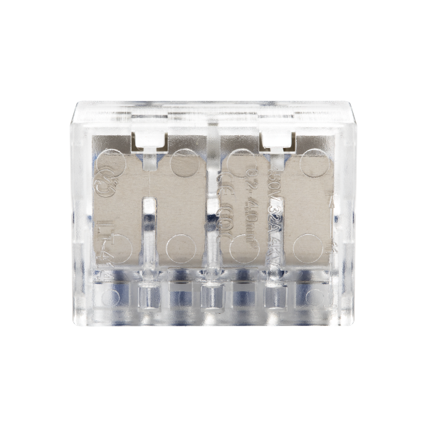 Złączka instalacyjna zaciskowa 4-przewodowa; na dowolny przewód 0,75-4mm²; IEC 450V/32A;Blister 4 szt.