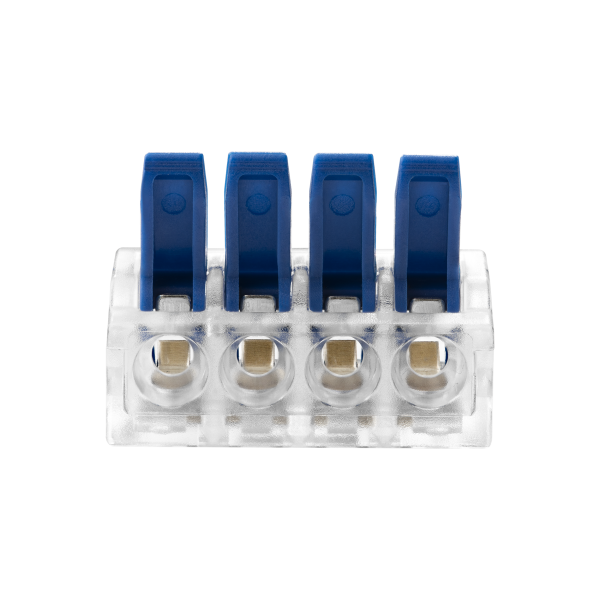 Złączka instalacyjna zaciskowa 4-przewodowa; na dowolny przewód 0,75-4mm²; IEC 450V/32A;Blister 4 szt.