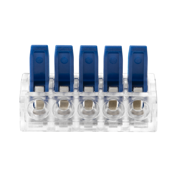 5-wire clamp splicing connector; for wire 0.75-4mm²; IEC 450V/32A, blister pack 4 pcs.