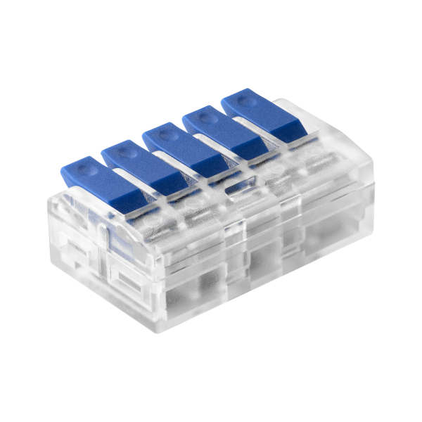 5-wire clamp splicing connector; for wire 0.75-4mm²; IEC 450V/32A, 50 pcs.