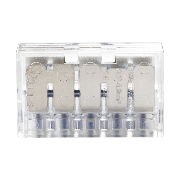 5-wire clamp splicing connector; for wire 0.75-4mm²; IEC 450V/32A, 50 pcs.