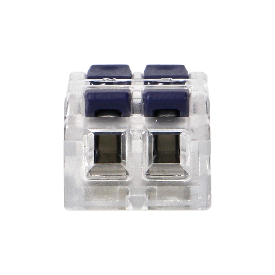 2-wire clamp splicing connector, double-sided; for any 0.75-4mm² wire; IEC 250V/32A; 50 pcs.