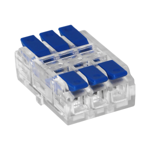 3-wire clamp splicing connector, double-sided; for any 0.75-4mm² wire; IEC 250V/32A; bag of 9 pcs.