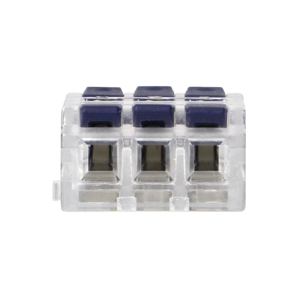 3-wire clamp splicing connector, double-sided; for any 0,75-4mm² wire; IEC 250V/32A; 50 pcs