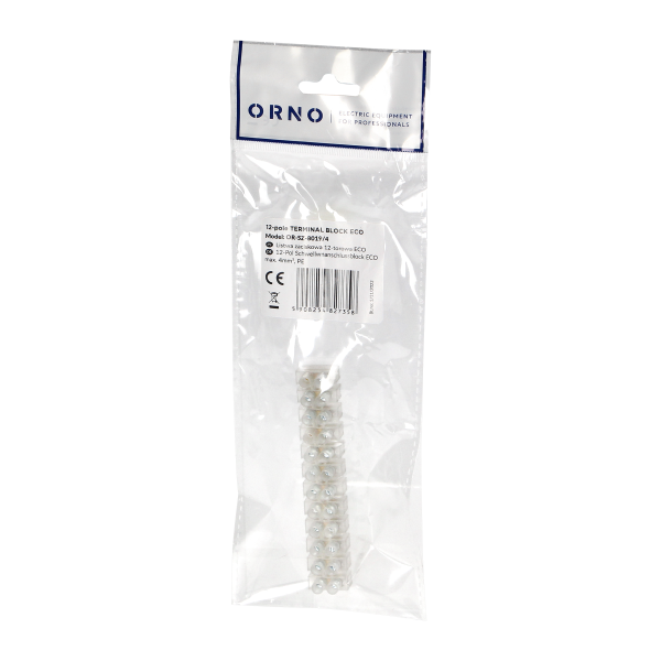 12 track ECO brass busbar, max. 4mm2, PE