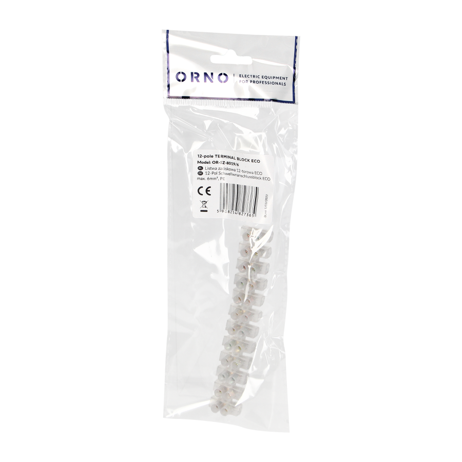 Listwa zaciskowa 12-torowa ECO, max.6mm2,PE