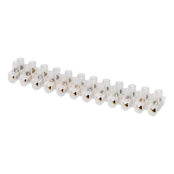 12 track ECO brass busbar, max. 6mm2, PE