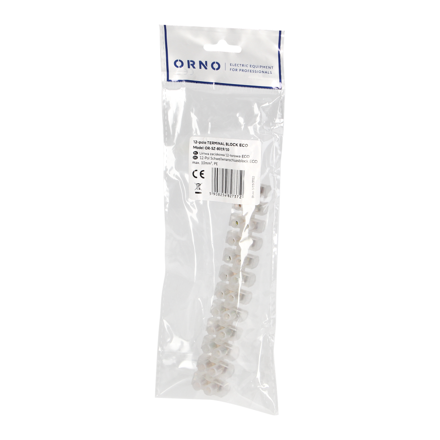 Listwa zaciskowa 12-torowa ECO, max.10mm2,PE
