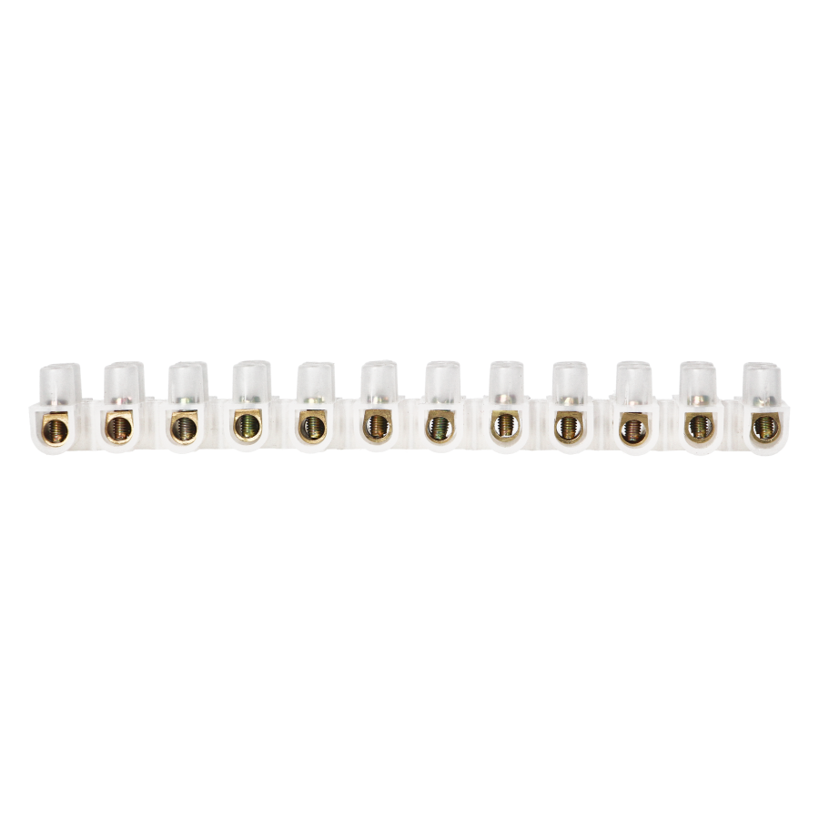 12 track ECO brass busbar, max. 10mm2, PE