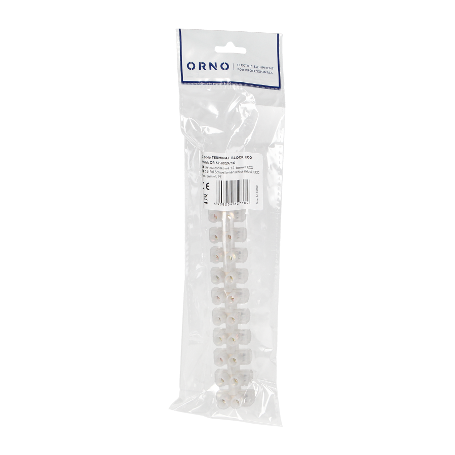 Listwa zaciskowa 12-torowa ECO, max.16mm2,PE