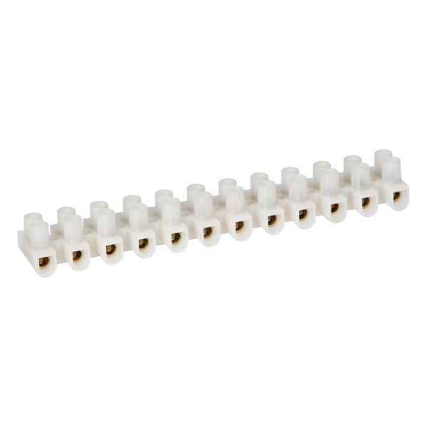 12 track PRO brass busbar, max.6mm2, PA UL94-V1