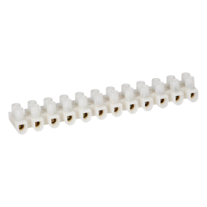 12 track PRO brass busbar, max.6mm2, PA UL94-V1, 10 pcs