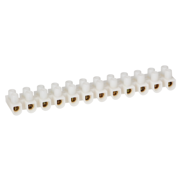 12 track PRO brass busbar, max.10mm2, PA UL94-V1, 10 pcs