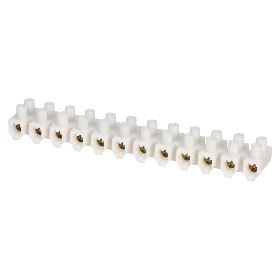 12 track PRO brass busbar, max.25mm2, PA UL94-V1