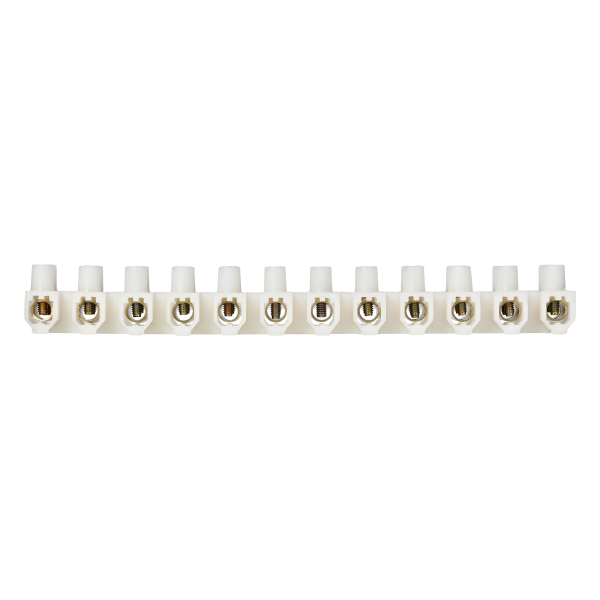 12 track PRO brass busbar, max.25mm2, PA UL94-V1