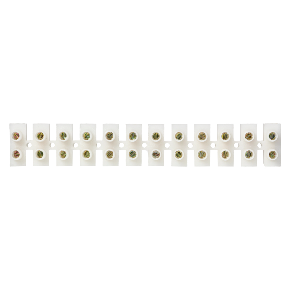 12 track PRO brass busbar, max.25mm2, PA UL94-V1, 10 pcs
