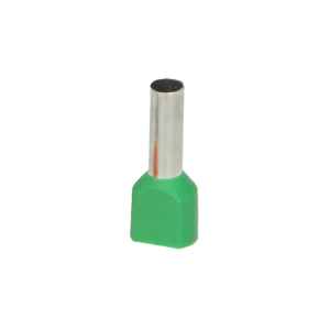 Insulated twin cable end terminal, max. section 6mm², copper sleeve length: 14mm, 100 pcs.