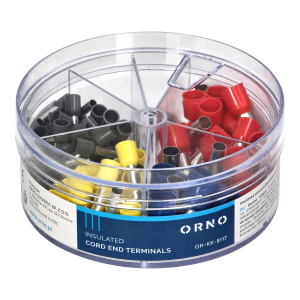 Insulated cord end terminals, 100pcs., 50 - 4mm² ; 20 - 6mm² ; 20 - 10mm² ; 10 - 16mm²