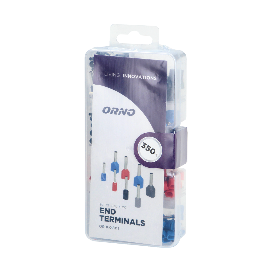 Set of cable end terminals, tubes, 350 pcs.