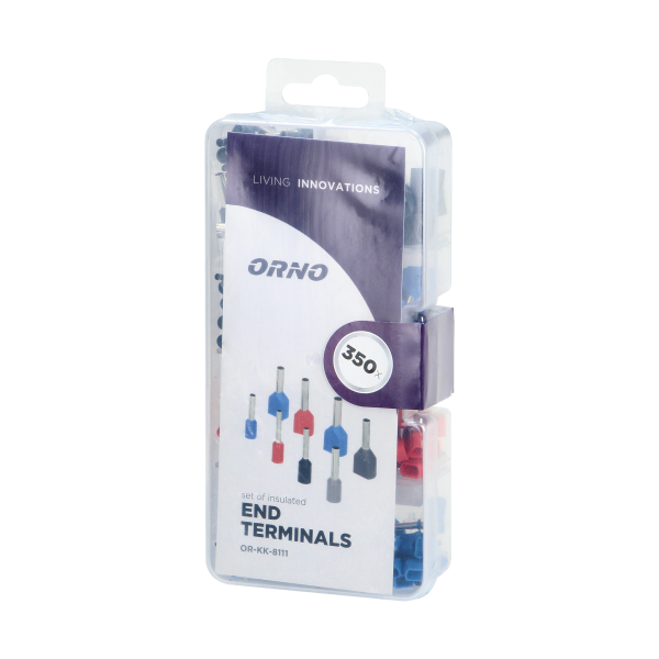 Zestaw końcówek kablowych, tulejki 350 szt. Zestaw końcówek kablowych, tulejki 350 szt.