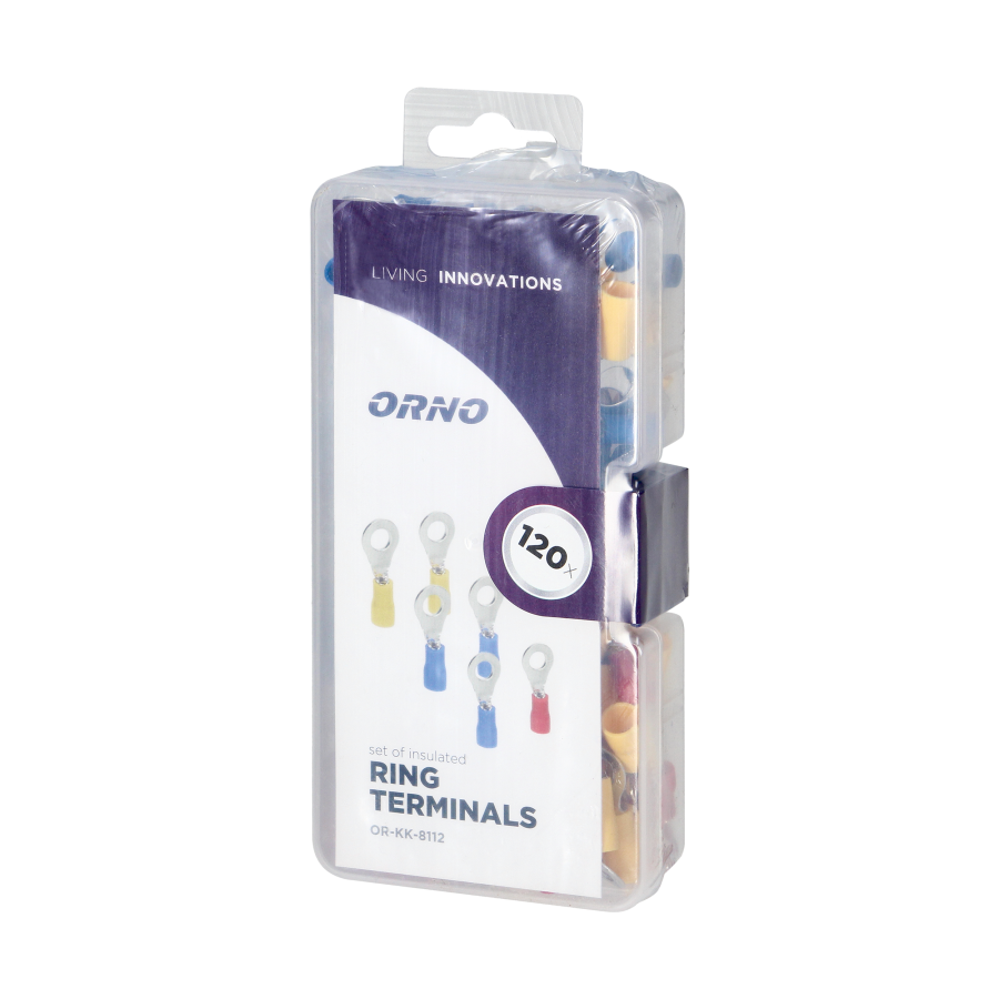 Set of cable end terminals with ring, 120 pcs.
