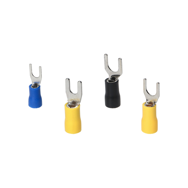 Set of cable end terminals with spade, 95 pcs. Set of cable end terminals with spade, 95 pcs.