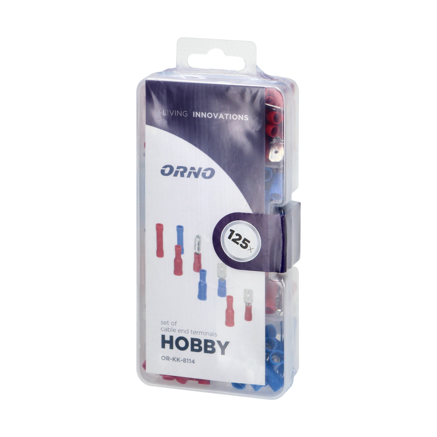 HOBBY set of cable end terminals, 125 pcs.