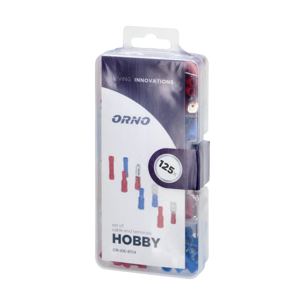 Zestaw końcówek kablowych HOBBY, 125 szt. Zestaw końcówek kablowych HOBBY, 125 szt.
