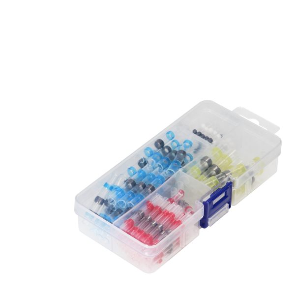 Shrink-with-Tin set of heat shrink soldering sleeves, 100 pcs. Shrink-with-Tin set of heat shrink soldering sleeves, 100 pcs.