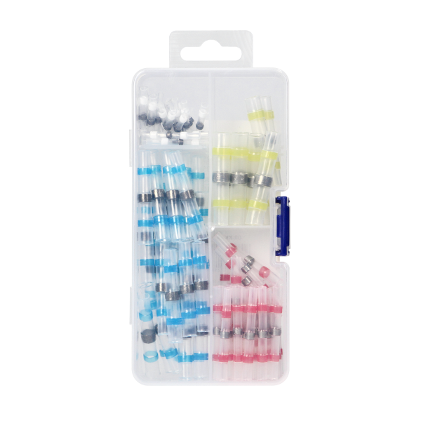 Shrink-with-Tin set of heat shrink soldering sleeves, 100 pcs. Shrink-with-Tin set of heat shrink soldering sleeves, 100 pcs.