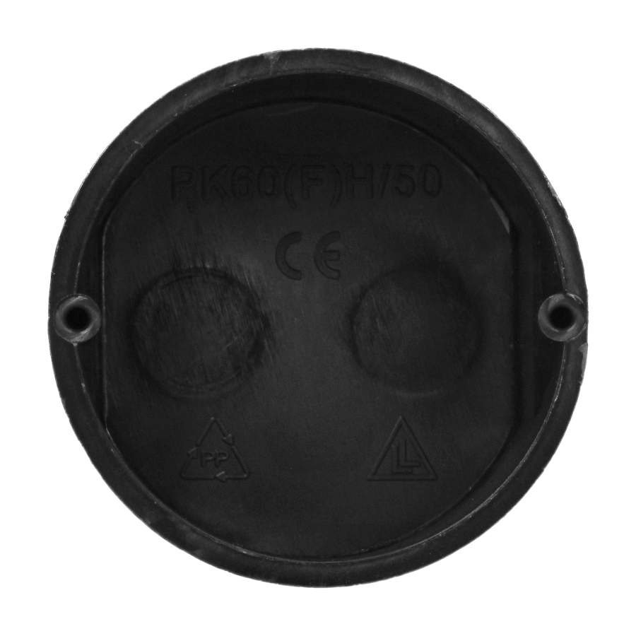 Flush-mounted junction box - 60 mm shallow