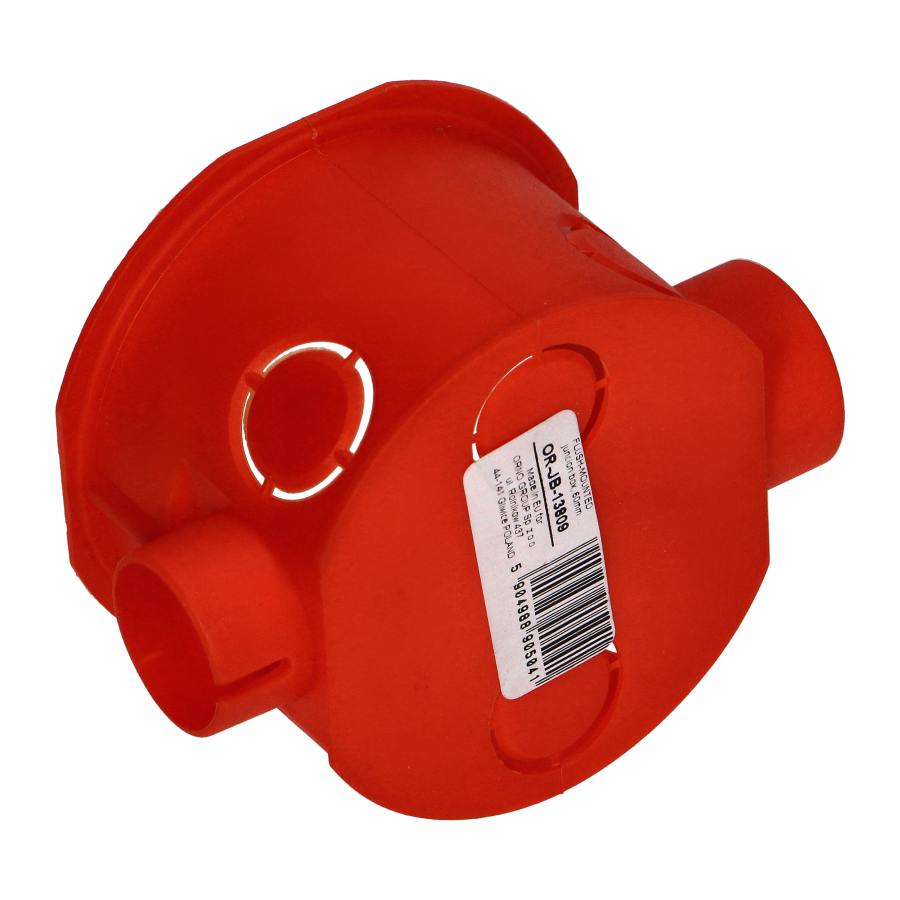 Serial flush-mounted junction box - 60 mm, shallow, 80 pcs.