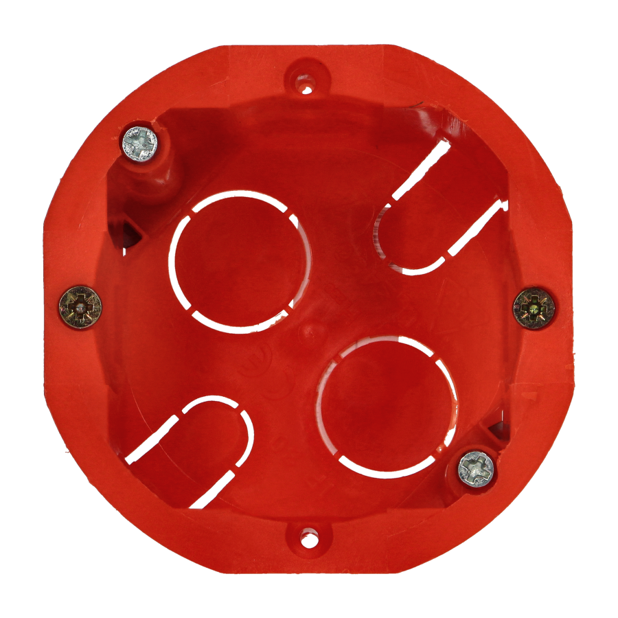 Flush-mounted junction box for plasterboard walls - 60 mm, shallow