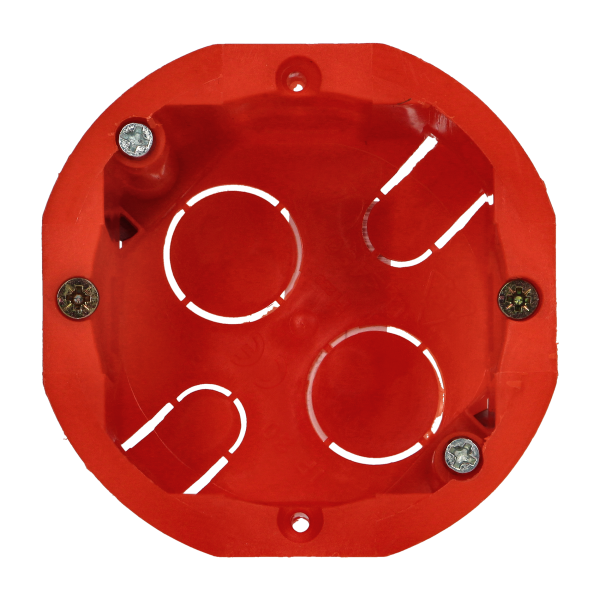 Flush-mounted junction box for plasterboard walls - 60 mm, shallow