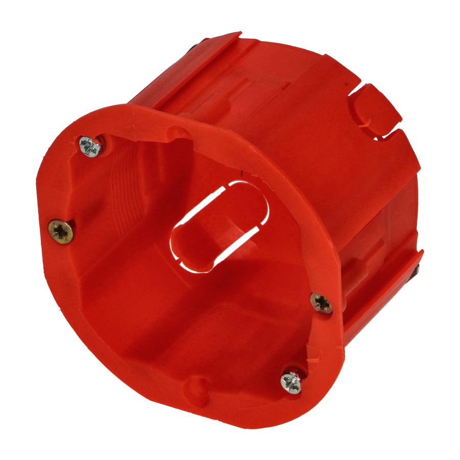 Flush-mounted junction box for plasterboard walls - 60 mm, shallow